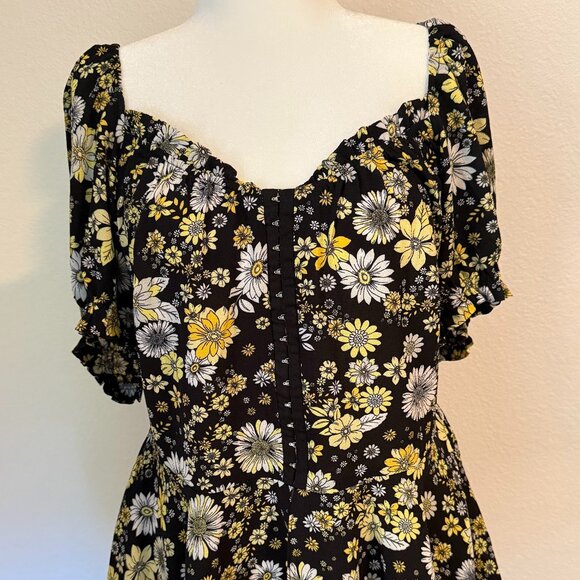 City Chic CCX Daisy Peplum Corset Top - Picture 1 of 5